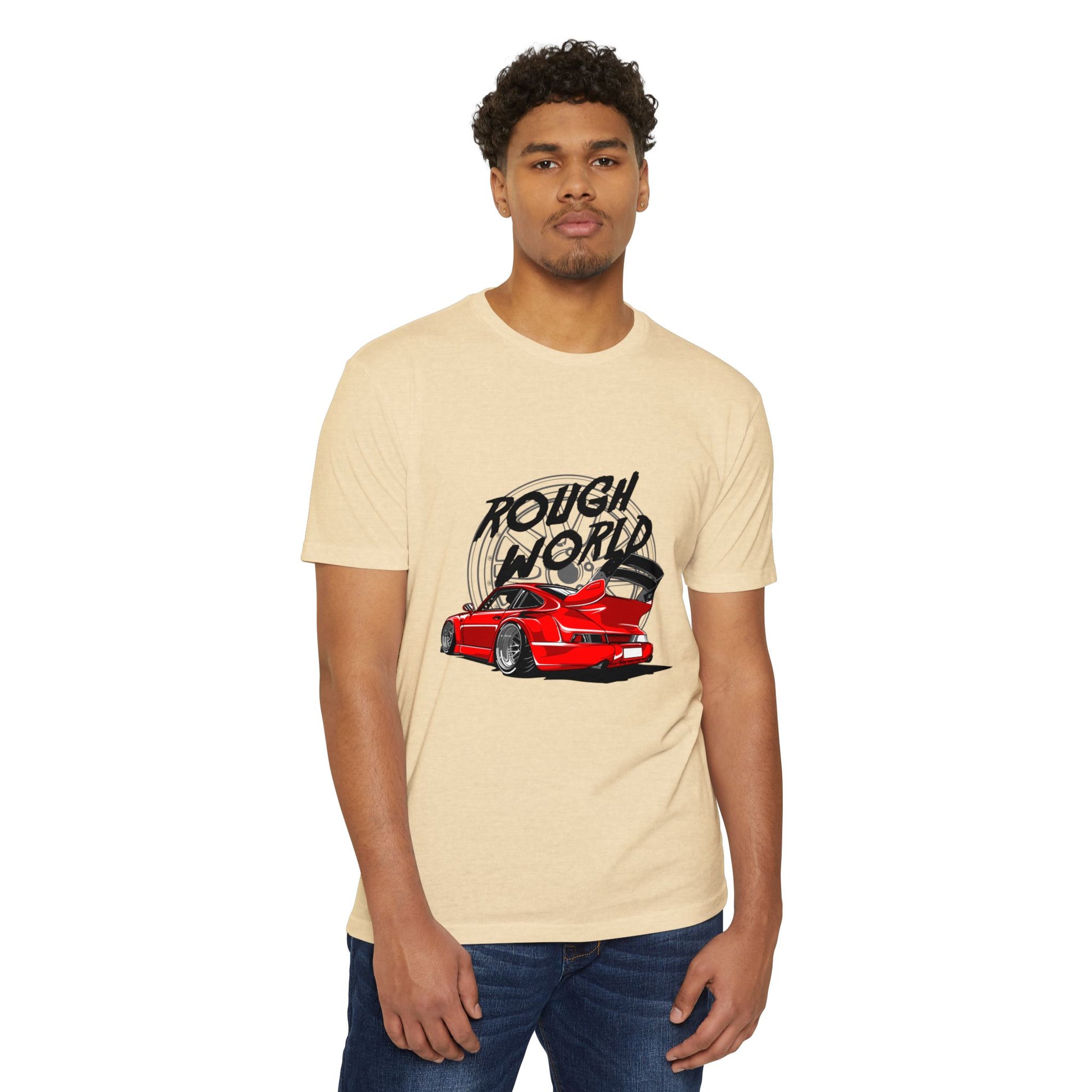 Rough Word Graphic Unisex T-Shirt – Perfect T-shirt for Car Enthusiasts - CreativeRino