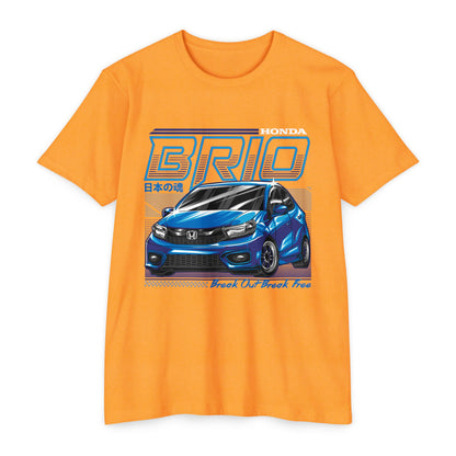 Honda BRIO Unisex Jersey T-Shirt - Break Out! Celebrate Your Love for Cars - CreativeRino