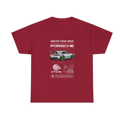 Porsche 911 Elevate Your Drive Unisex Heavy Cotton Tee - CreativeRino