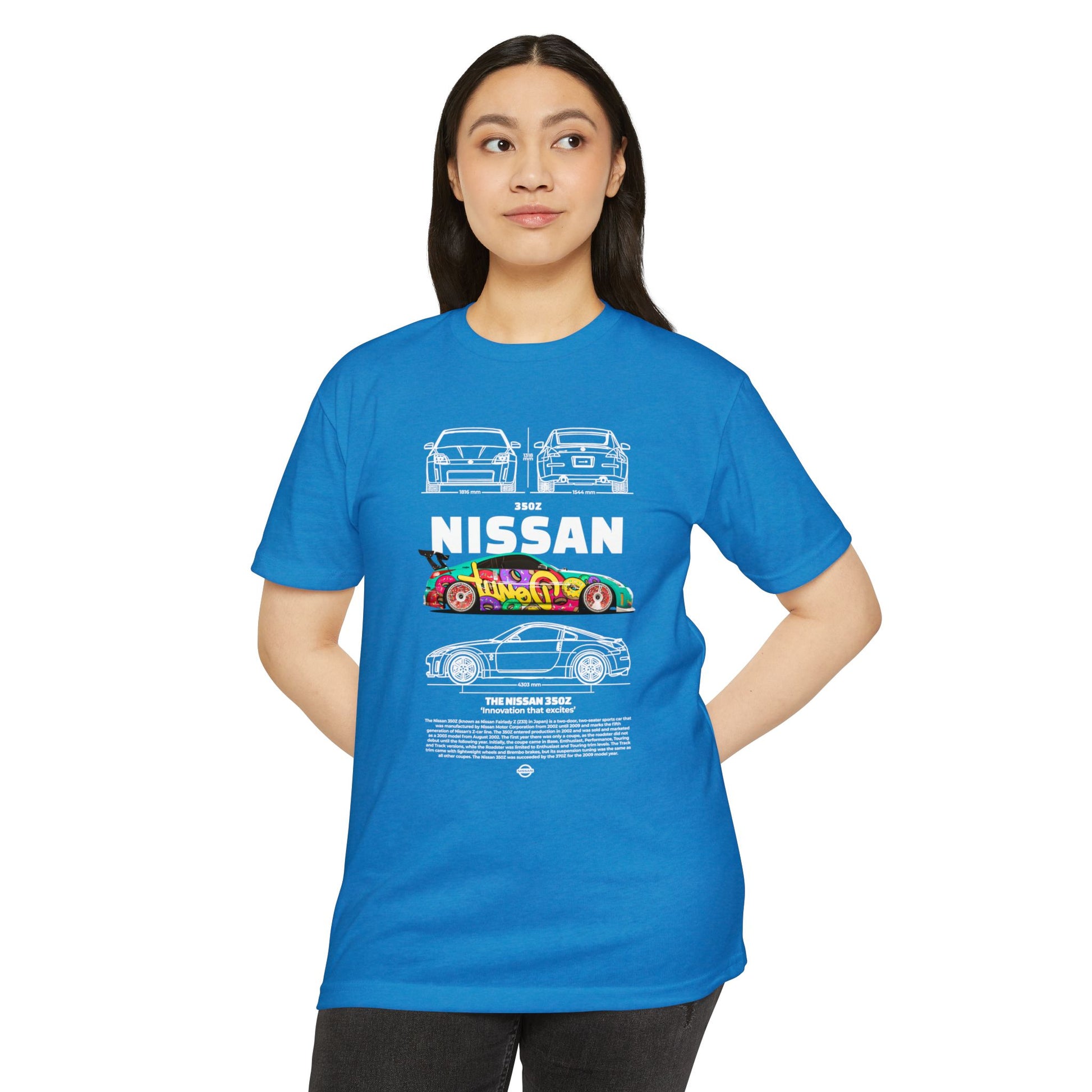 Vintage Nissan 350Z Unisex T-Shirt | Automotive Racing Graphic Tee - CreativeRino