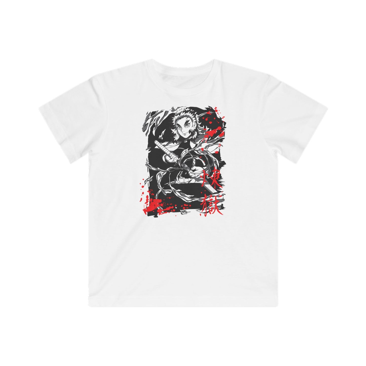 Demon Slayer Kids Graphic Tee - Anime Style Art - CreativeRino