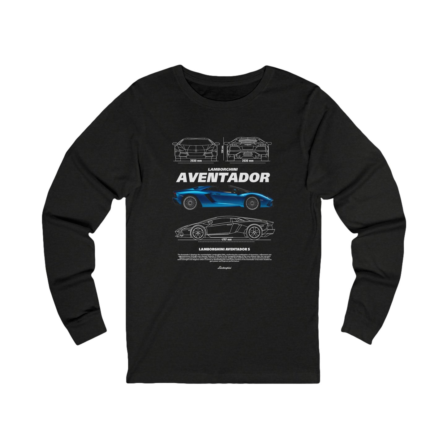Lamborghini Aventador Unisex Long Sleeve Tee – Perfect for Car Enthusiasts - CreativeRino