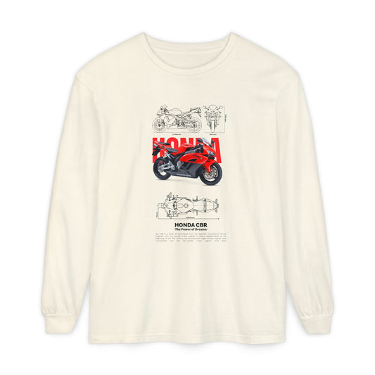 Honda CBR Long Sleeve T-Shirt for Motorcycle Lovers - CreativeRino