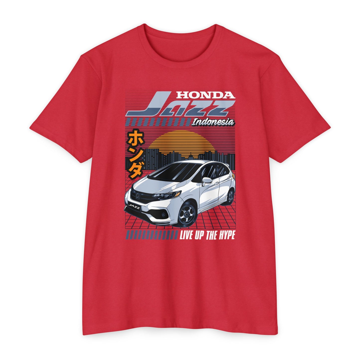 Honda Jazz Graphic Tee - Live Up the Hype - CreativeRino