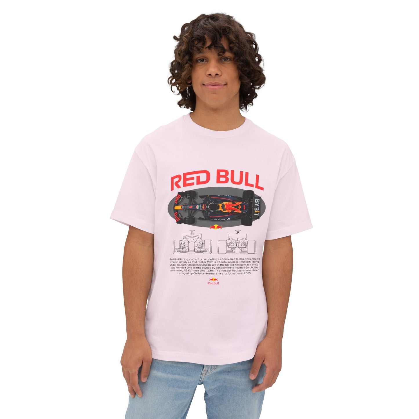 Red Bull Racing Car Unisex Oversized Boxy Tee -  Car T-shirt - CreativeRino