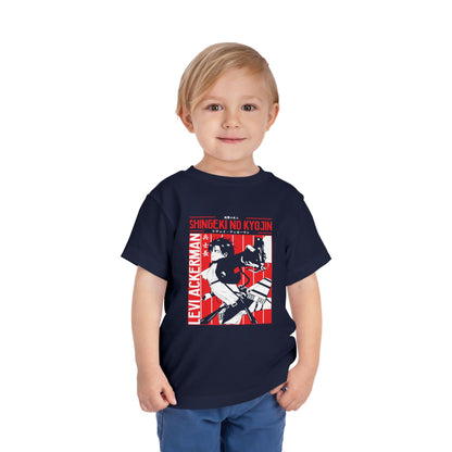 Attack on Titan Toddler Short Sleeve Tee - Shingeki no Kyojin Levi Ackerman Graphic T-shirt - CreativeRino