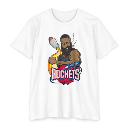 Retro James Harden Rockets Basketball T-shirt - Unisex Sports Tee - CreativeRino