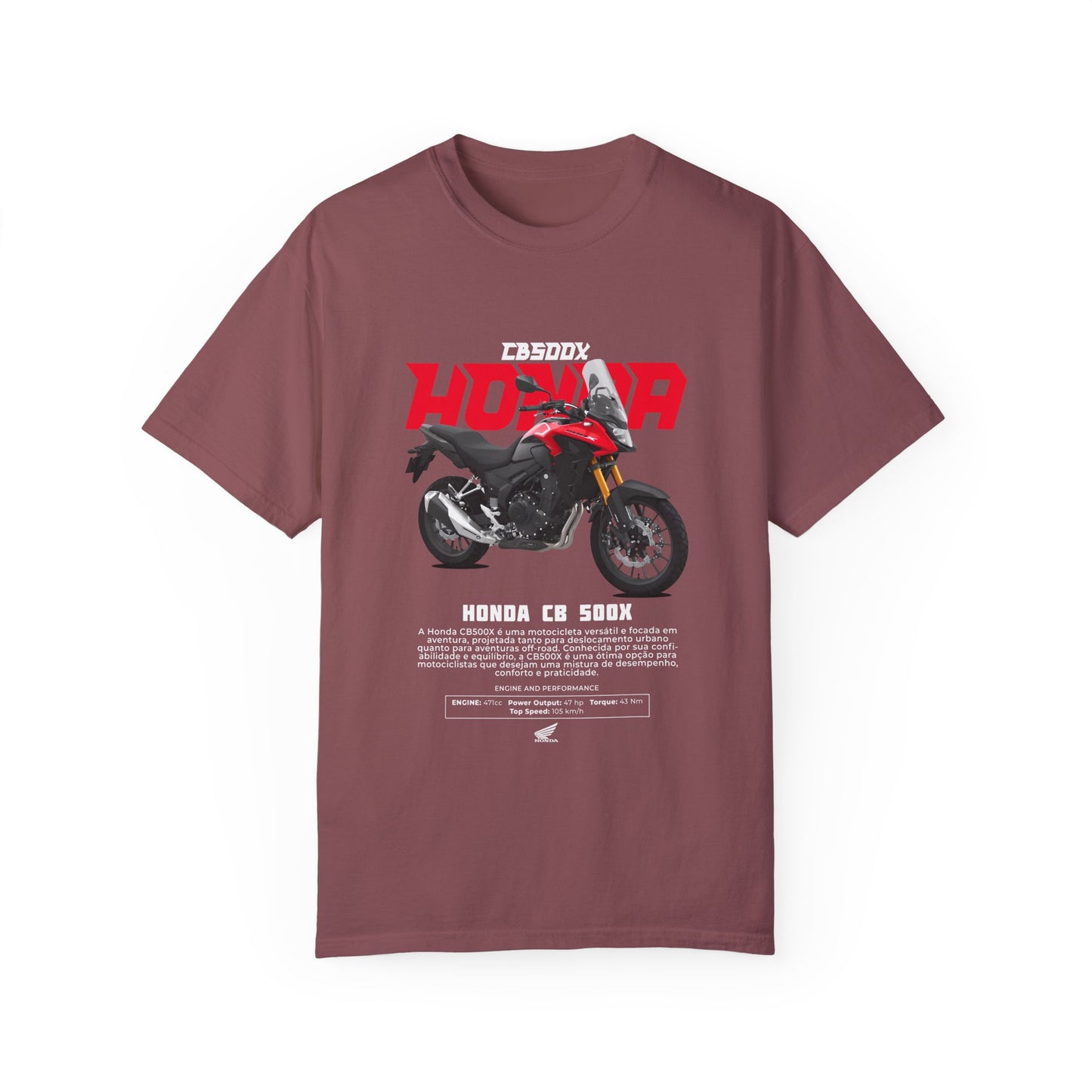 Honda CB500X Unisex Motorcycle T-Shirt - Vintage Style Graphic Tee - CreativeRino