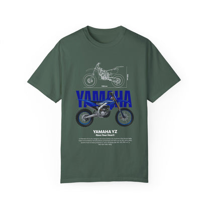Yamaha YZ Unisex Garment-Dyed T-shirt - Rev Your Heart - CreativeRino