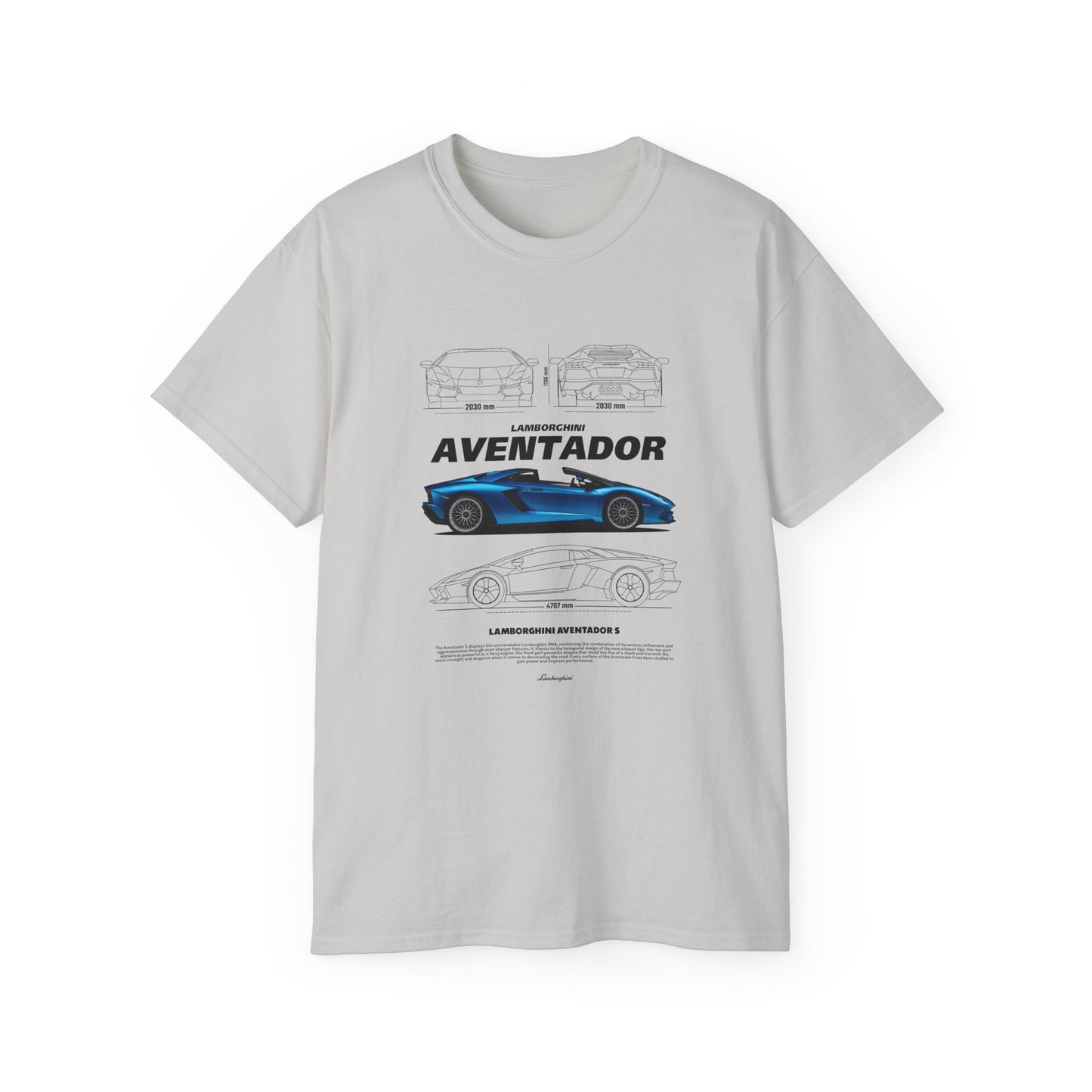 Aventador Sports Car Unisex Ultra Cotton Tee | Car T-shirt - CreativeRino