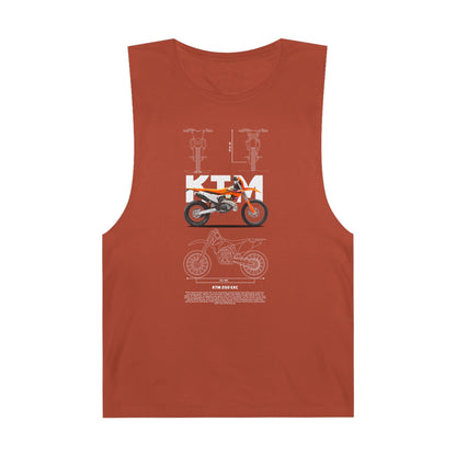 KTM 250 EXC Motorcycle Unisex Tank Top - Perfect for Riders and Outdoor Enthusiasts - CreativeRino