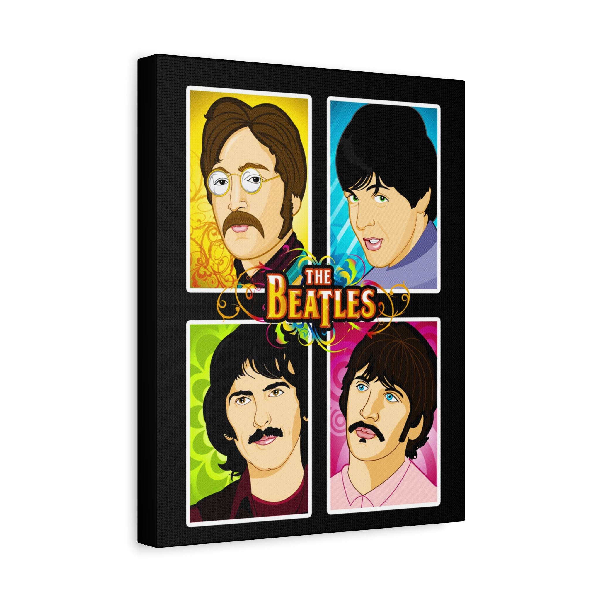 The Beatles Art Canvas – Iconic Stretched Wall Décor – CreativeRino