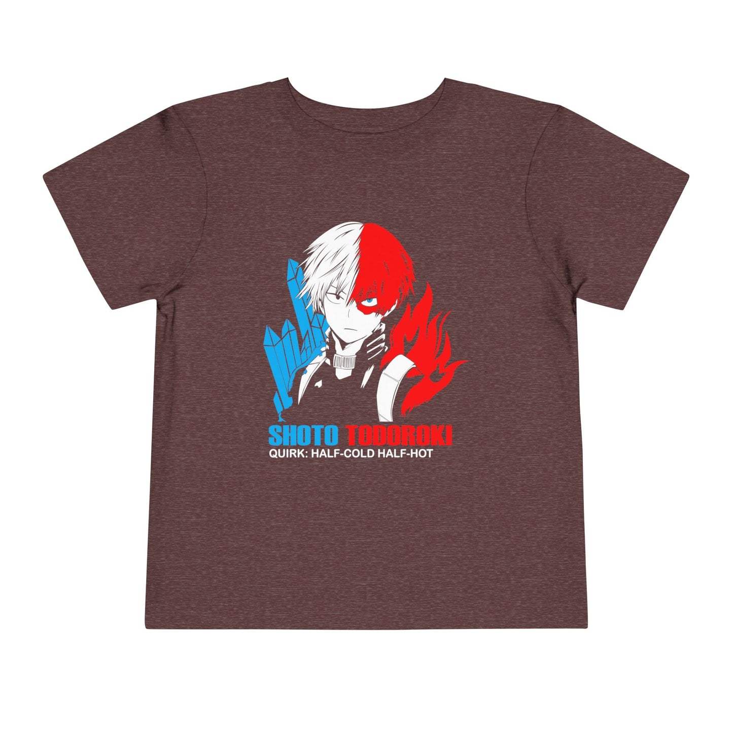My Hero Academia Toddler Short Sleeve Tee - Shoto Todoroki Anime Graphic T-shirt for Fans - CreativeRino