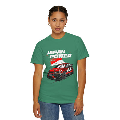 Japan Power Unisex T-Shirt - Vintage Car Design for Automotive Enthusiasts - CreativeRino