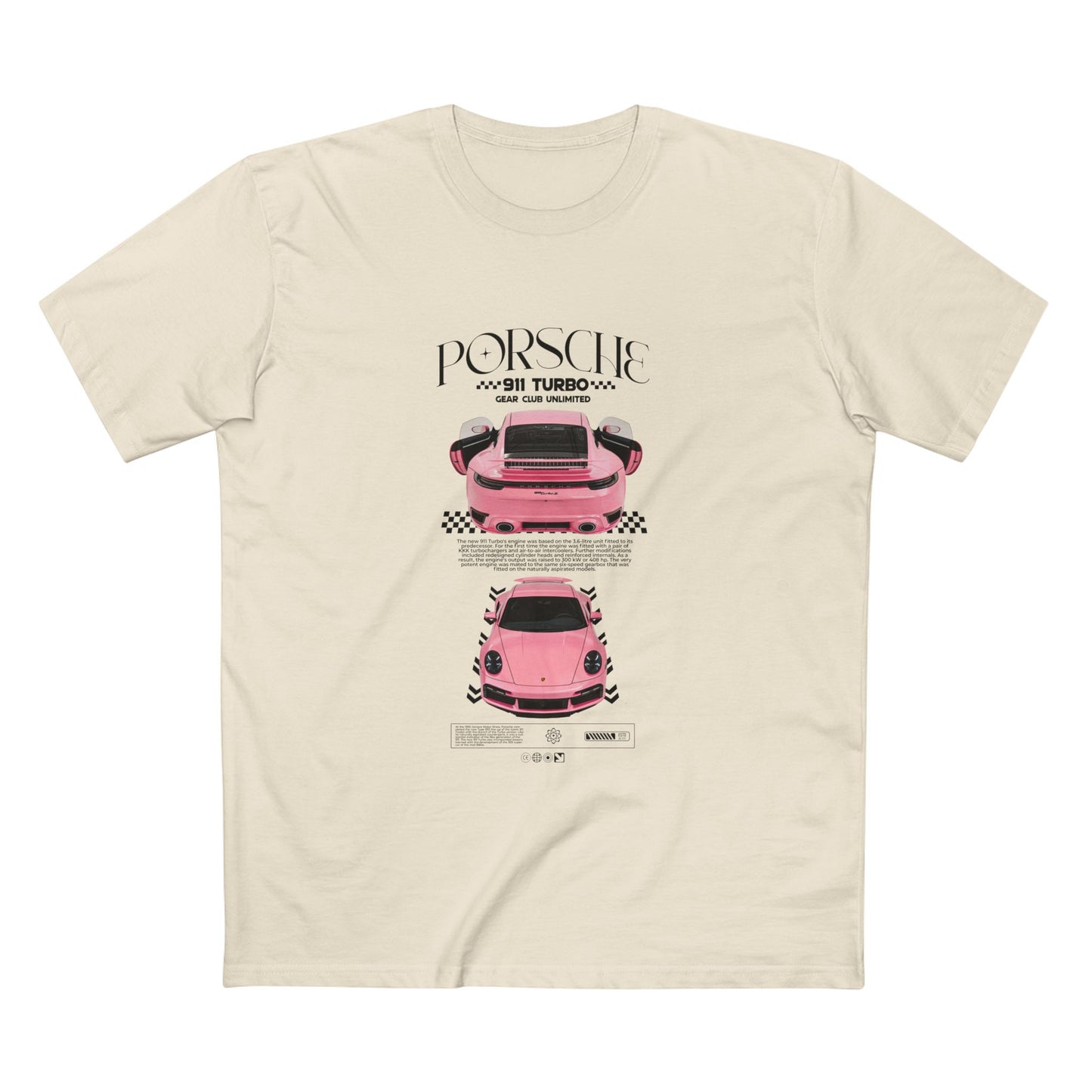 Porsche 911 Turbo Tee - Classic Car Enthusiast T-shirt - CreativeRino
