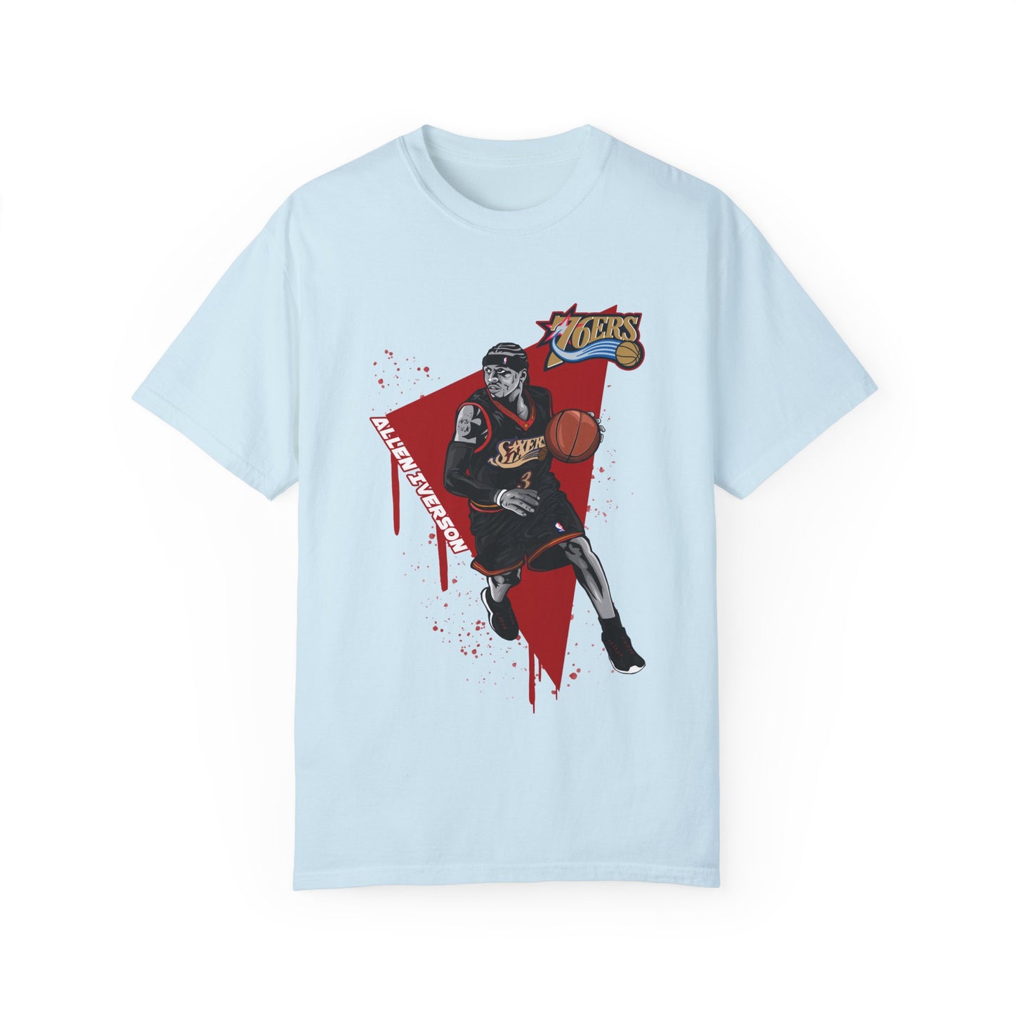 Allen Iverson Basketball Unisex T-shirt - Sports Fan Tee with Graphic Print - CreativeRino