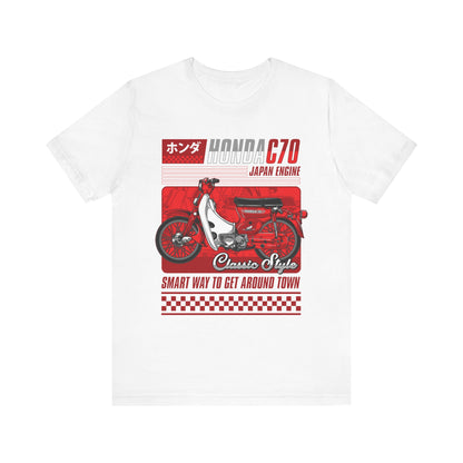 Honda C70 Classic Style Unisex Tee - Smart Way to Get Around Town T-shirt - CreativeRino