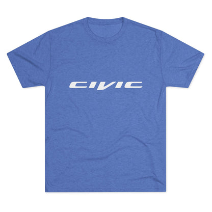 Honda Civic Estilo Enthusiast Unisex Tri-Blend Crew Tee - Retro Car T-shirt Design - CreativeRino