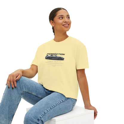 Porsche 718 Cayman Women Boxy Tee - Porsche Perfection Graphic T-shirt - CreativeRino