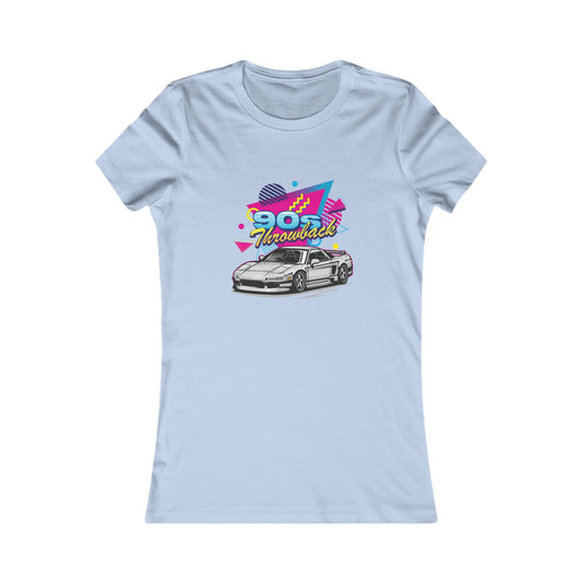 90s Retro Car Women's Favorite Tee - Vintage Graphic T-Shirt - CreativeRino