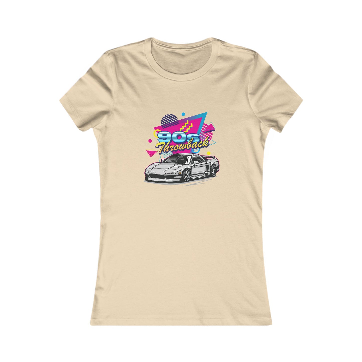 90s Retro Car Women's Favorite Tee - Vintage Graphic T-Shirt - CreativeRino