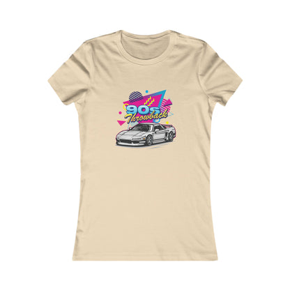 90s Retro Car Women's Favorite Tee - Vintage Graphic T-Shirt - CreativeRino
