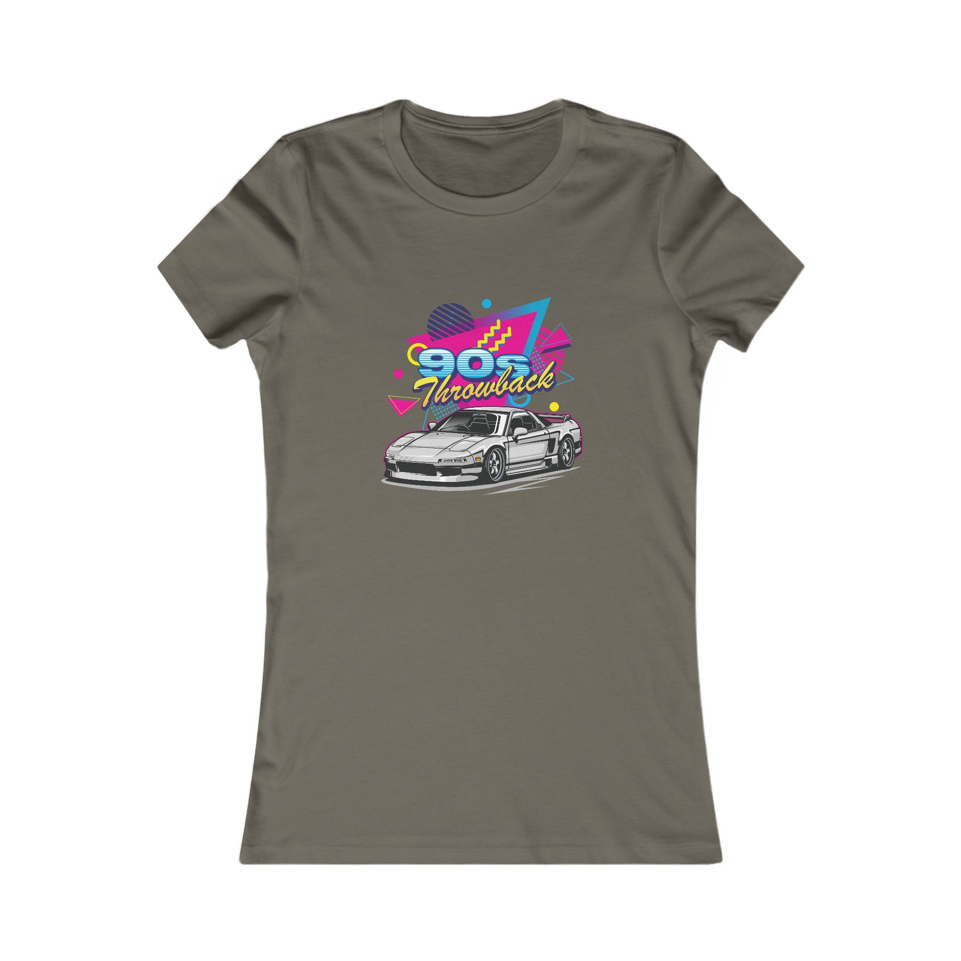 90s Retro Car Women's Favorite Tee - Vintage Graphic T-Shirt - CreativeRino