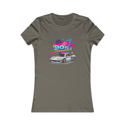 90s Retro Car Women's Favorite Tee - Vintage Graphic T-Shirt - CreativeRino