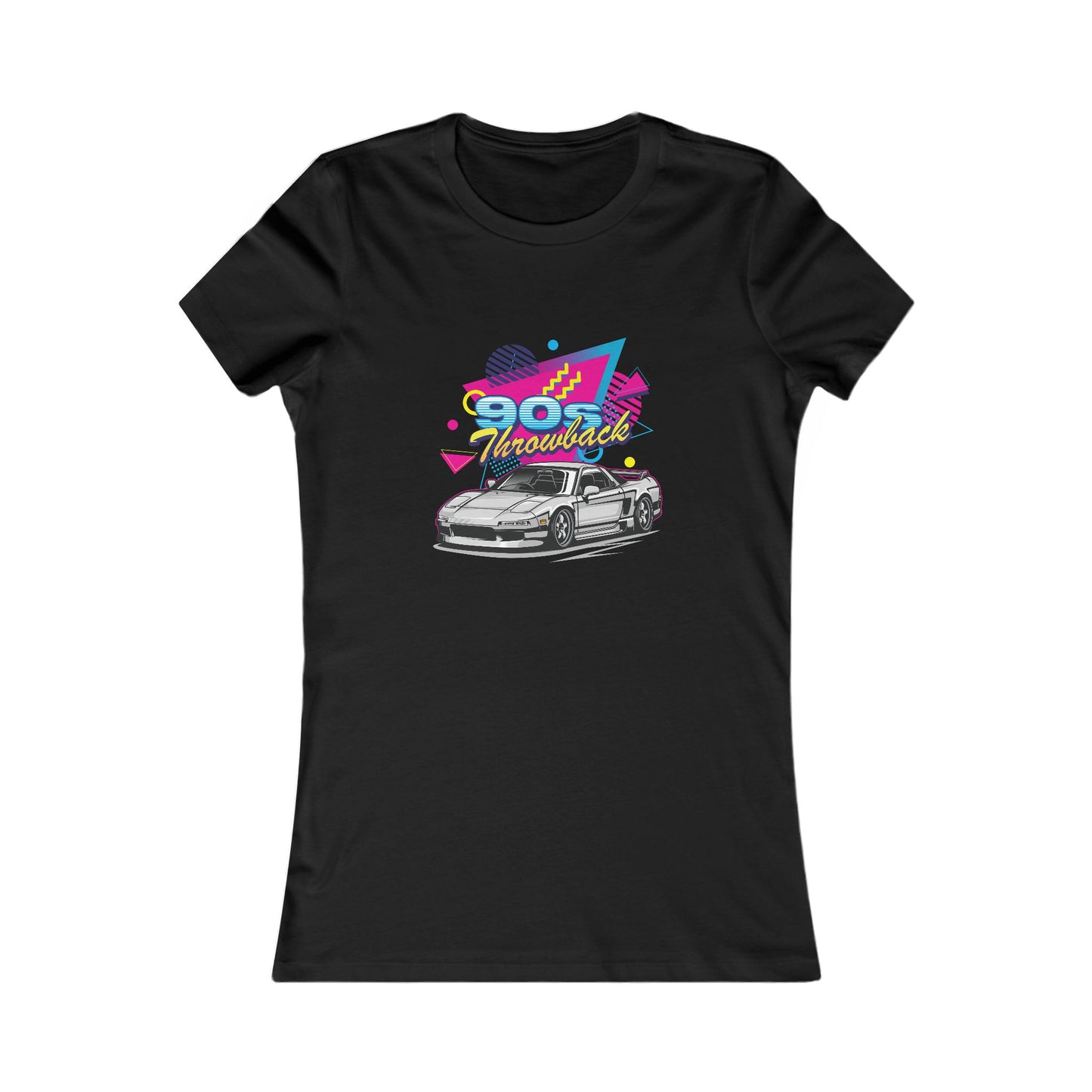 90s Retro Car Women's Favorite Tee - Vintage Graphic T-Shirt - CreativeRino