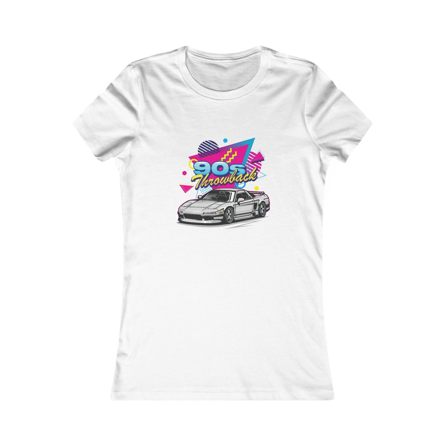 90s Retro Car Women's Favorite Tee - Vintage Graphic T-Shirt - CreativeRino