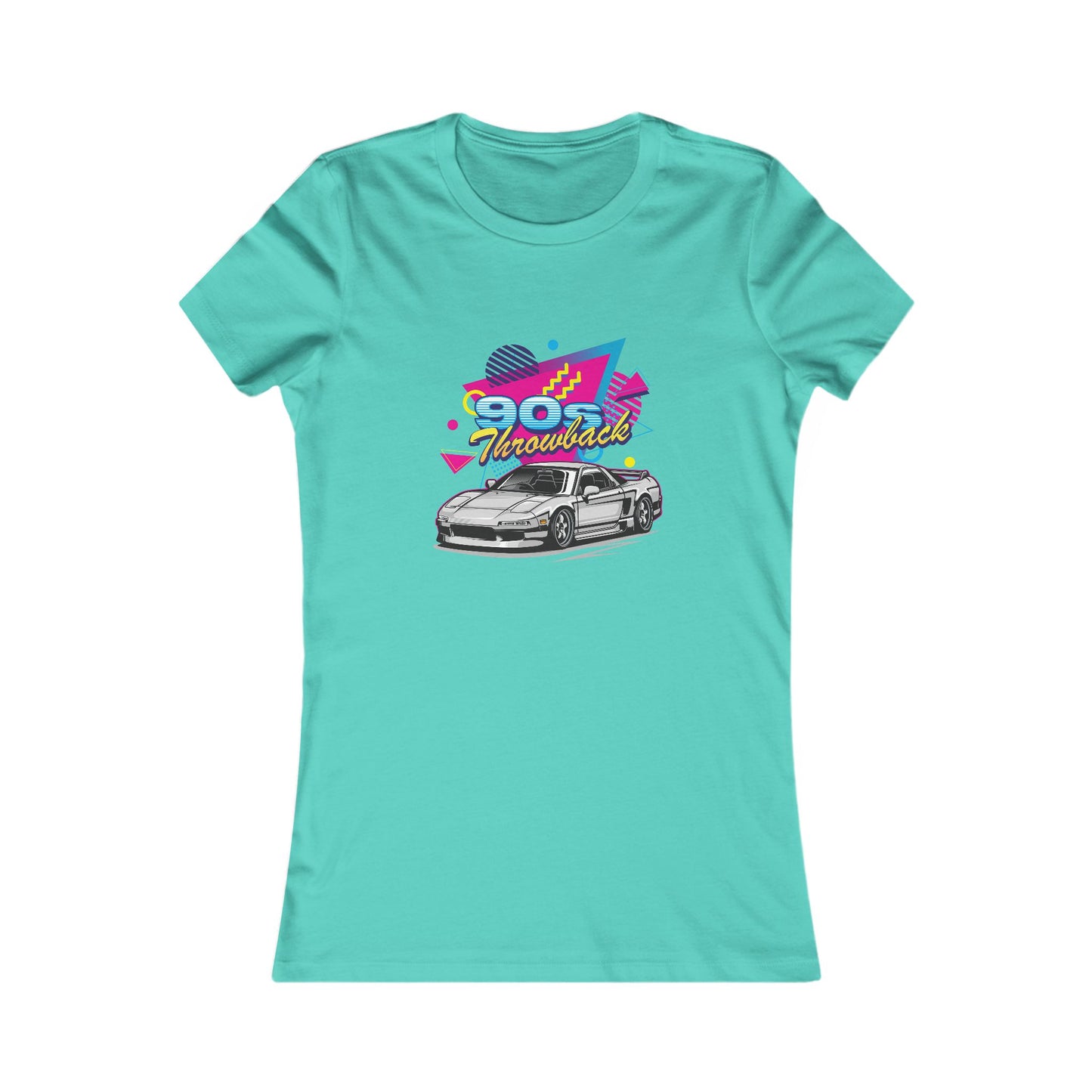 90s Retro Car Women's Favorite Tee - Vintage Graphic T-Shirt - CreativeRino