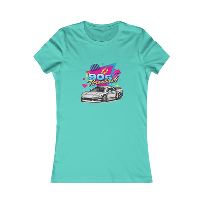 90s Retro Car Women's Favorite Tee - Vintage Graphic T-Shirt - CreativeRino