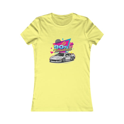 90s Retro Car Women's Favorite Tee - Vintage Graphic T-Shirt - CreativeRino