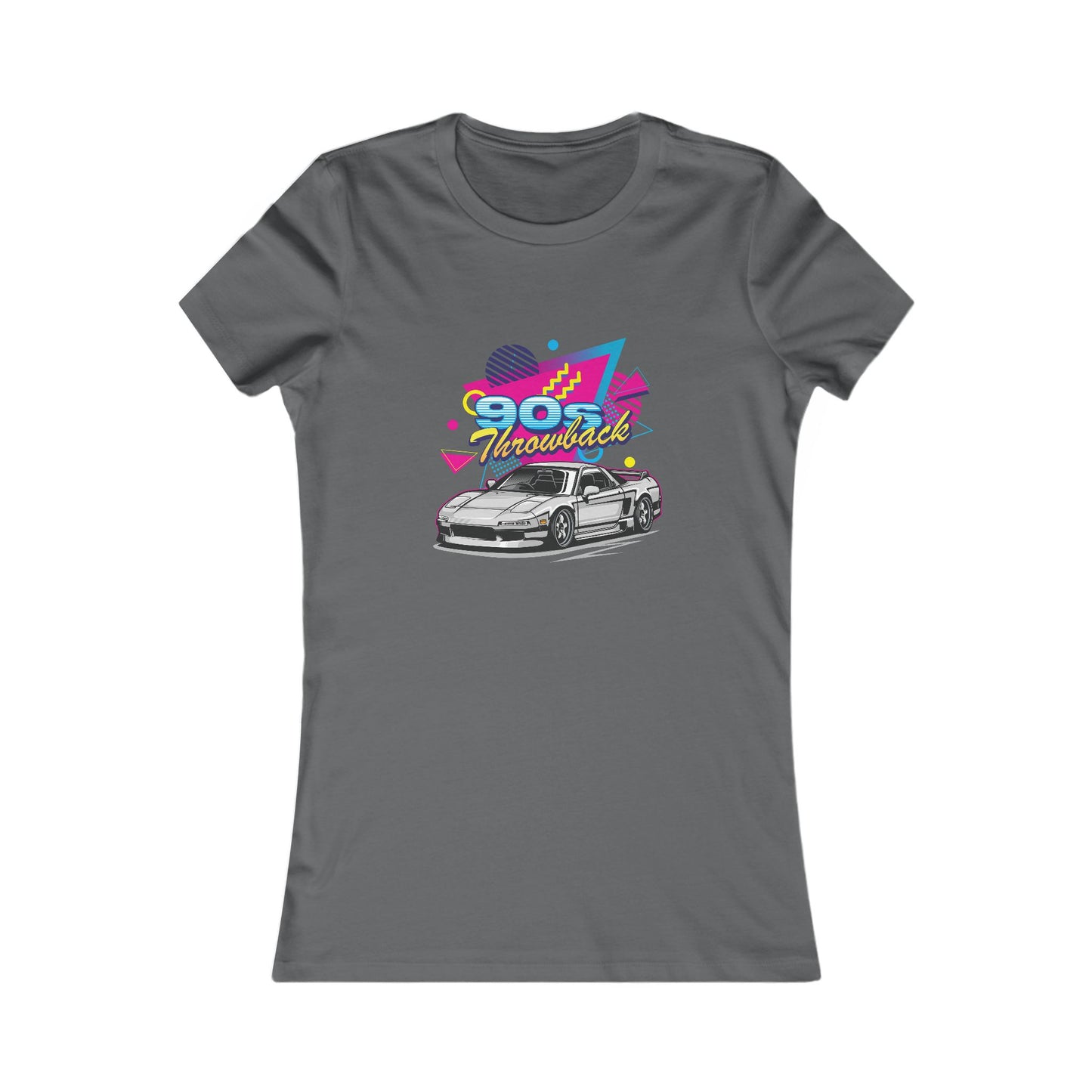 90s Retro Car Women's Favorite Tee - Vintage Graphic T-Shirt - CreativeRino