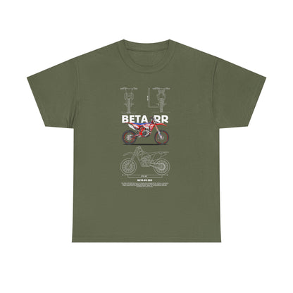 Unisex Heavy Cotton Tee - Beta RR Motorcycle Graphic T-shirt - CreativeRino