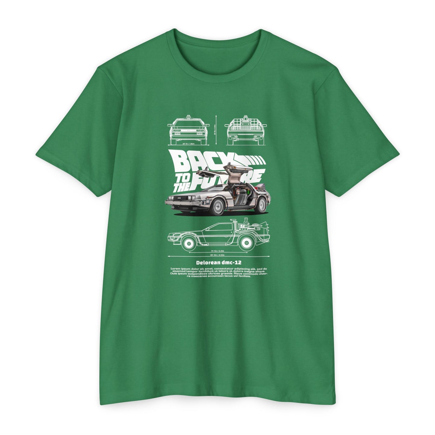Back to the Future DeLorean Unisex T-Shirt - Retro Movie T-shirt - CreativeRino