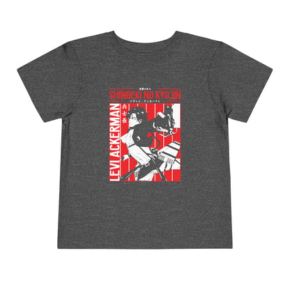 Attack on Titan Toddler Short Sleeve Tee - Shingeki no Kyojin Levi Ackerman Graphic T-shirt - CreativeRino