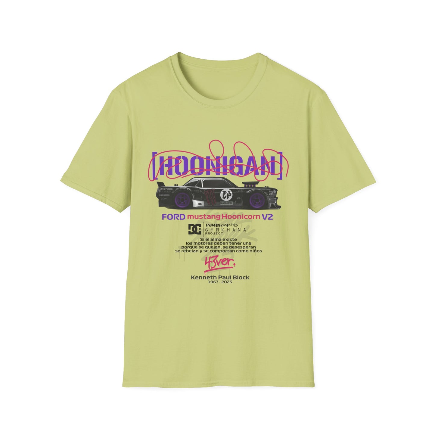 Hoonigan Unisex Softstyle T-Shirt - Perfect for Car Enthusiasts - CreativeRino