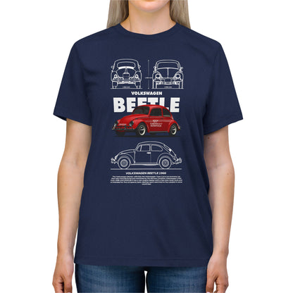 Volkswagen Beetle Unisex Triblend Tee - Vintage Car Graphic T-Shirt - CreativeRino