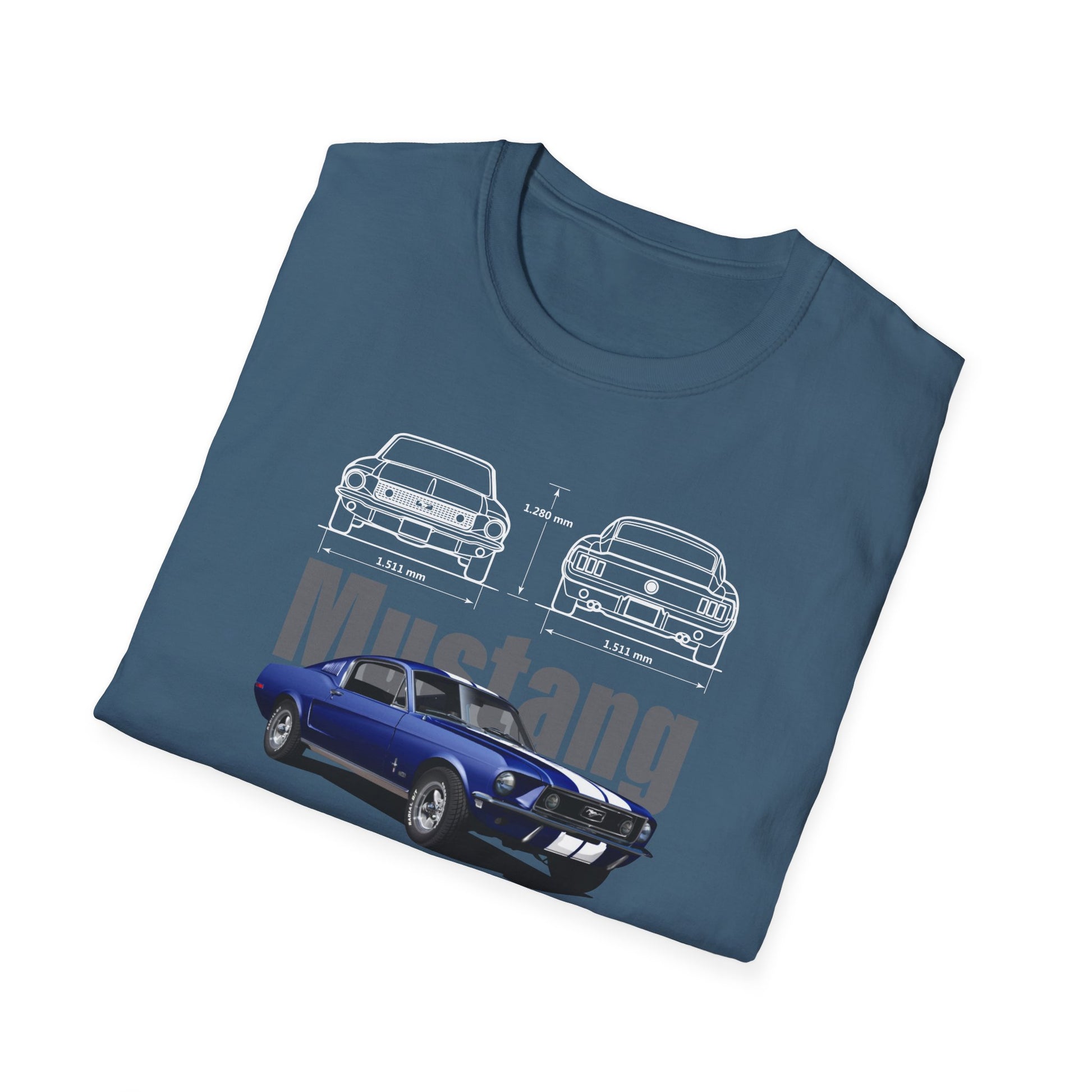 Ford Mustang Shelby GT350 Unisex Softstyle T-Shirt - Car Lovers Tee - CreativeRino