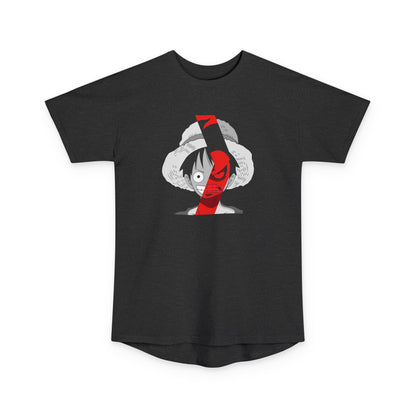 One Piece Graphic Tee with Bold Anime Design | Unisex Long Body T-shirt - CreativeRino