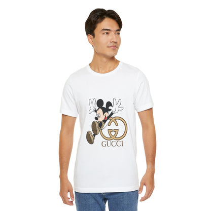Gucci Mickey Mouse Unisex Jersey T-Shirt – Trendy Disney-Inspired Casual Wear - CreativeRino