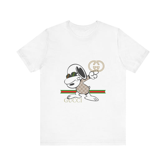 Snoopy Gucci Unisex Jersey Short Sleeve T-shirt - CreativeRino