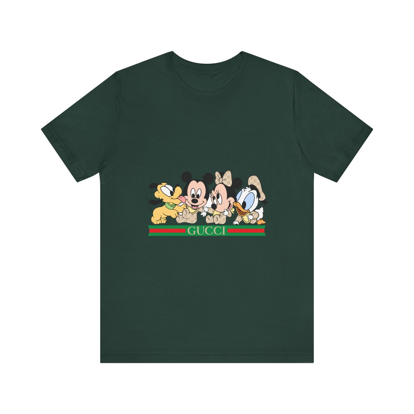 Gucci Mickey Mouse Graphic Tee - Unisex Jersey Short Sleeve T-shirt - CreativeRino