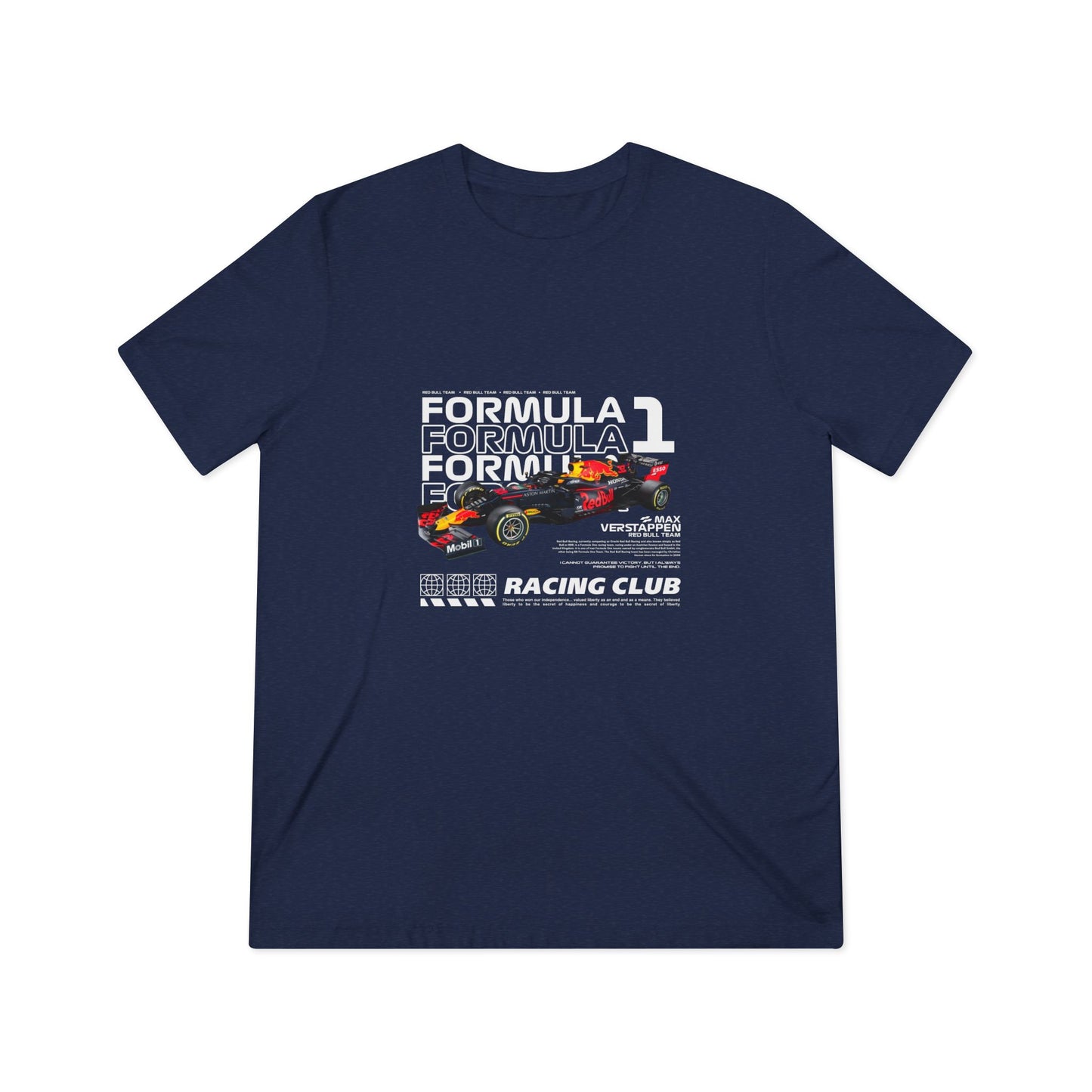 Formula 1 Max Verstappen Racing Club Unisex Triblend Tee - Motorsport Fan Apparel - CreativeRino