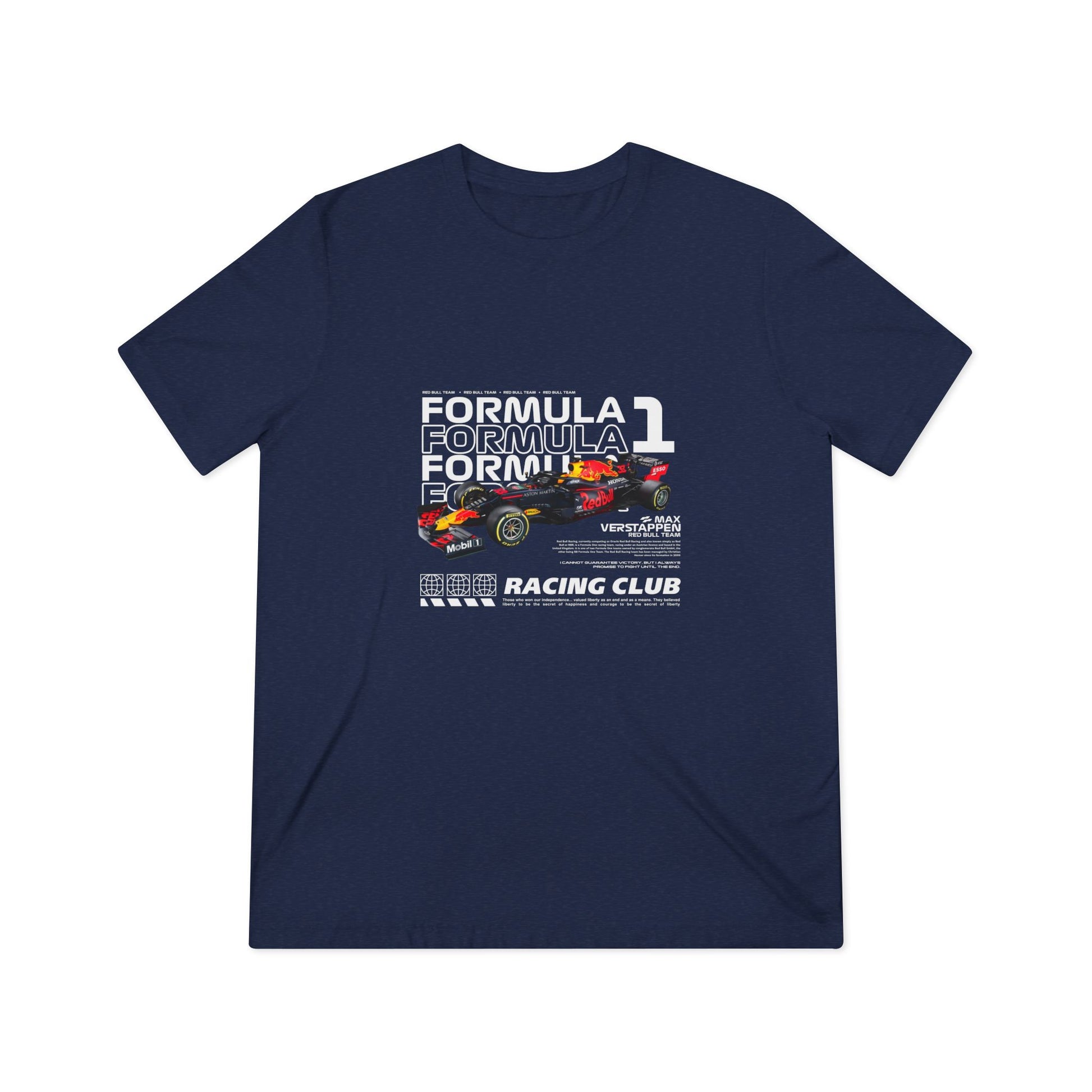 Formula 1 Max Verstappen Racing Club Unisex Triblend Tee - Motorsport Fan Apparel - CreativeRino
