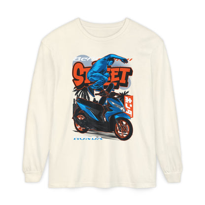 Honda Street Style Long Sleeve T-Shirt - Unisex Graphic Tee with Honda Design - CreativeRino