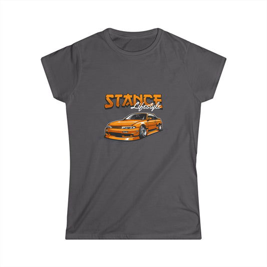 Stance Lifestyle Women's Softstyle Tee - Car Enthusiast T-shirt - CreativeRino