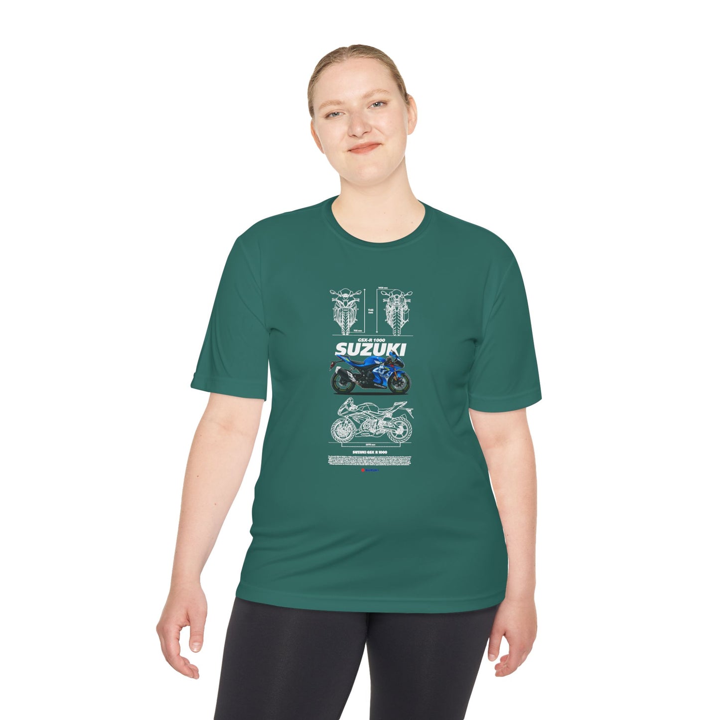 Suzuki GSX-R 1000 Motorcycle Unisex Moisture Wicking Tee - Perfect T-shirt for Riders and Enthusiasts - CreativeRino