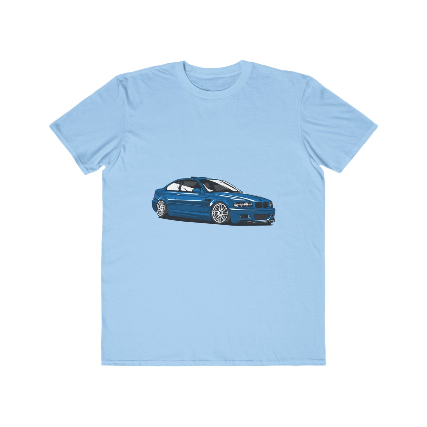 Car Fashion Tee - Cool Blue Car Graphic T-shirt - CreativeRino